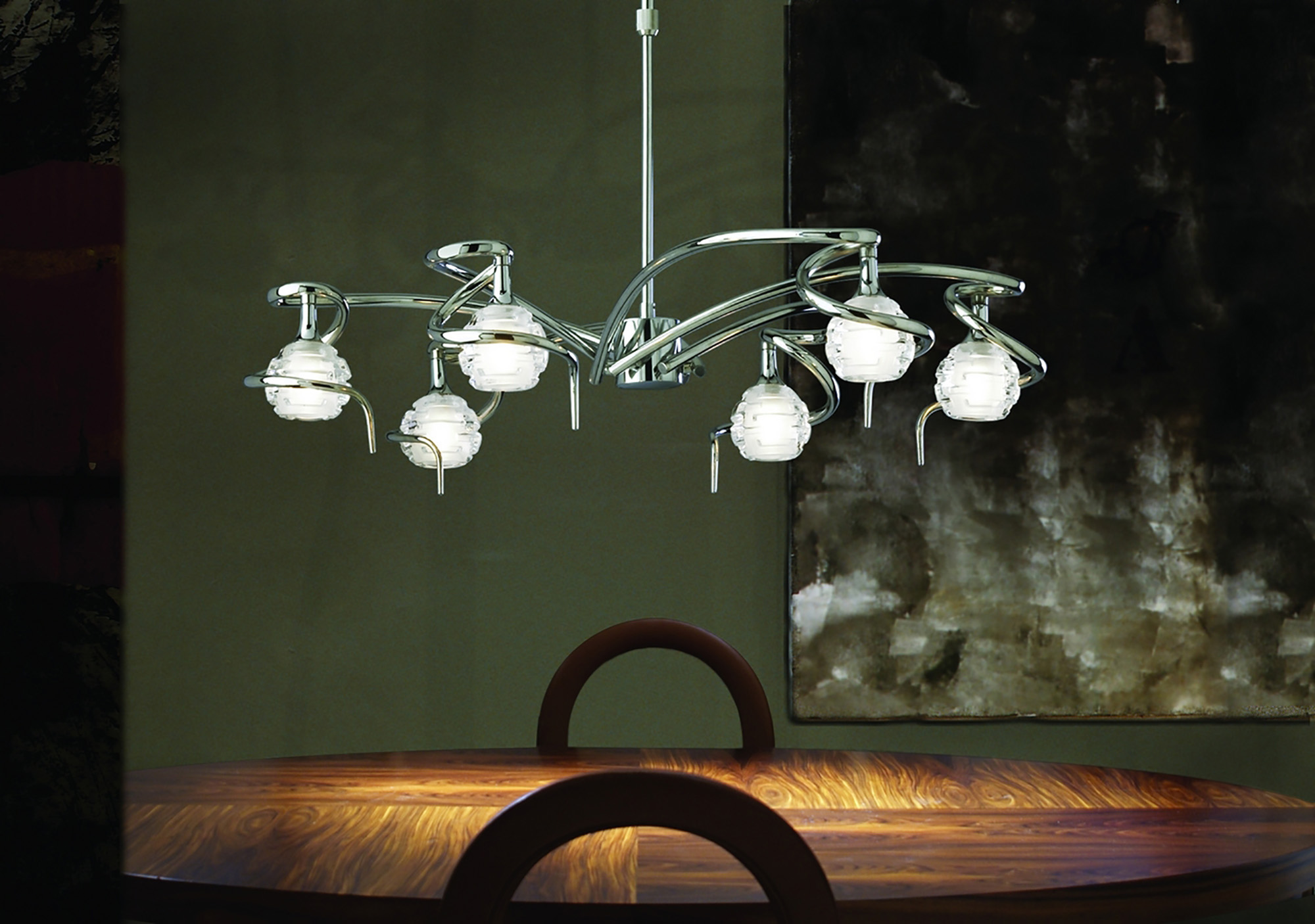 Dali Ceiling Lights Mantra Multi Arm Fittings